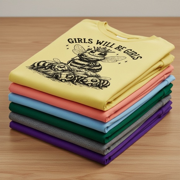 Girls Will Be Girls Bee Shirt - Picture 2 of 3